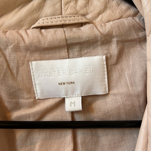Pink Walter Baker Leather Jacket - Picture 2 of 4